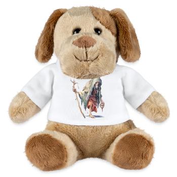 Creepy Forest Mage – Dark Fantasy Wizard - MiniFeet® Dog Helge - white - Front