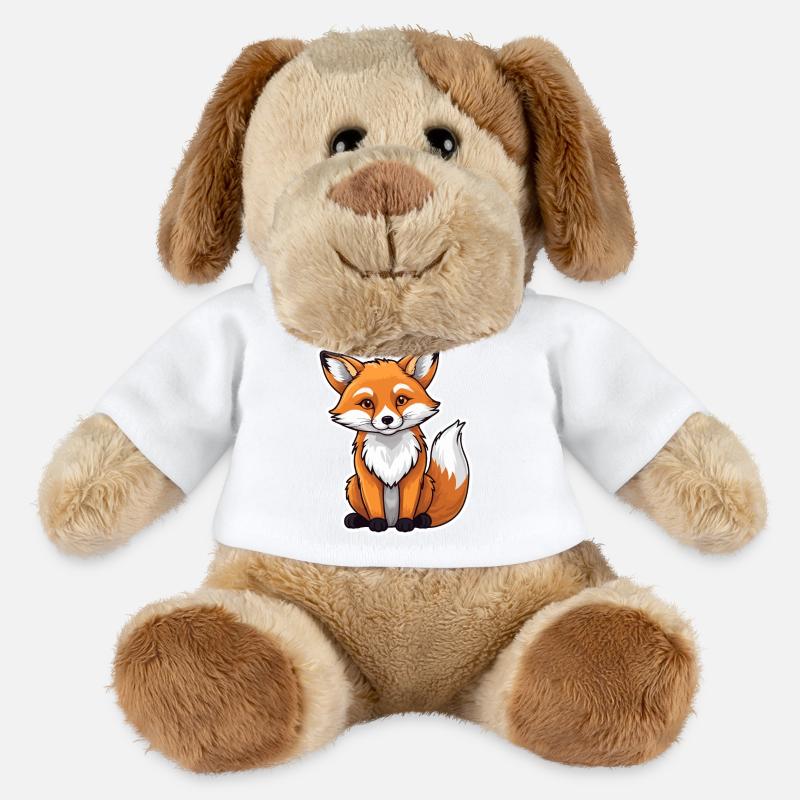 Fuchs Illustration - MiniFeet® Hund Helge - Weiß