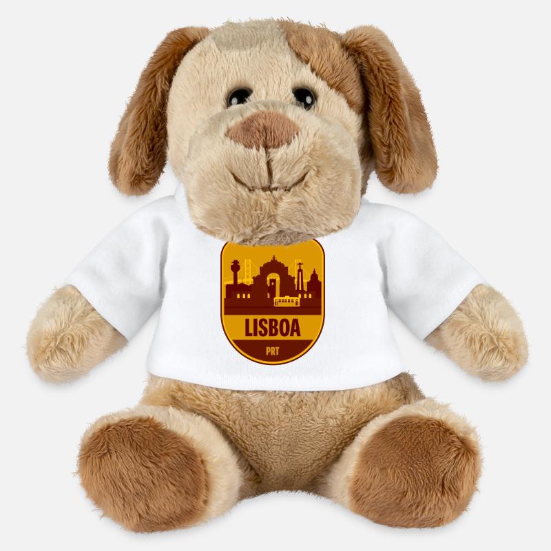 Lisboa Skyline Tram - MiniFeet® Hund Helge - Weiß