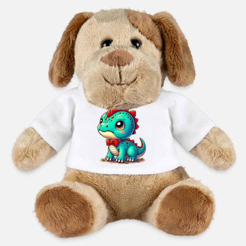 Dinosaurier - MiniFeet® Hund Helge - Weiß
