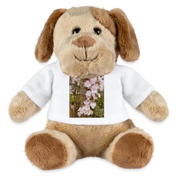 Delicate cherry blossoms on tree trunk - MiniFeet® Dog Helge - white - Front