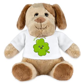 Lucky the Four-leaf Clover! - MiniFeet® Dog Helge - white - Front