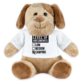 Camping - Chien en peluche Helge MiniFeet® - blanc - Devant