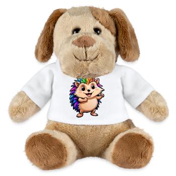 Kinder süßer Cartoon Igel - MiniFeet® Hund Helge - Weiß - Vorne