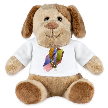 Feder - MiniFeet® Hund Helge - Weiß - Vorne