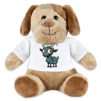 Mountain Goat Halloween Zombie - MiniFeet® Dog Helge - white - Front