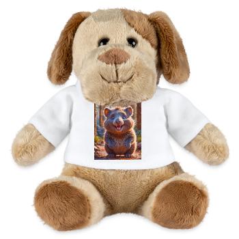 super süßes australisches Tier Down Under Wombat - MiniFeet® Hund Helge - Weiß - Vorne
