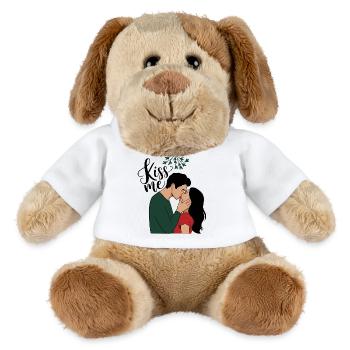 Kiss Me Under the Mistletoe - MiniFeet® Dog Helge - white - Front
