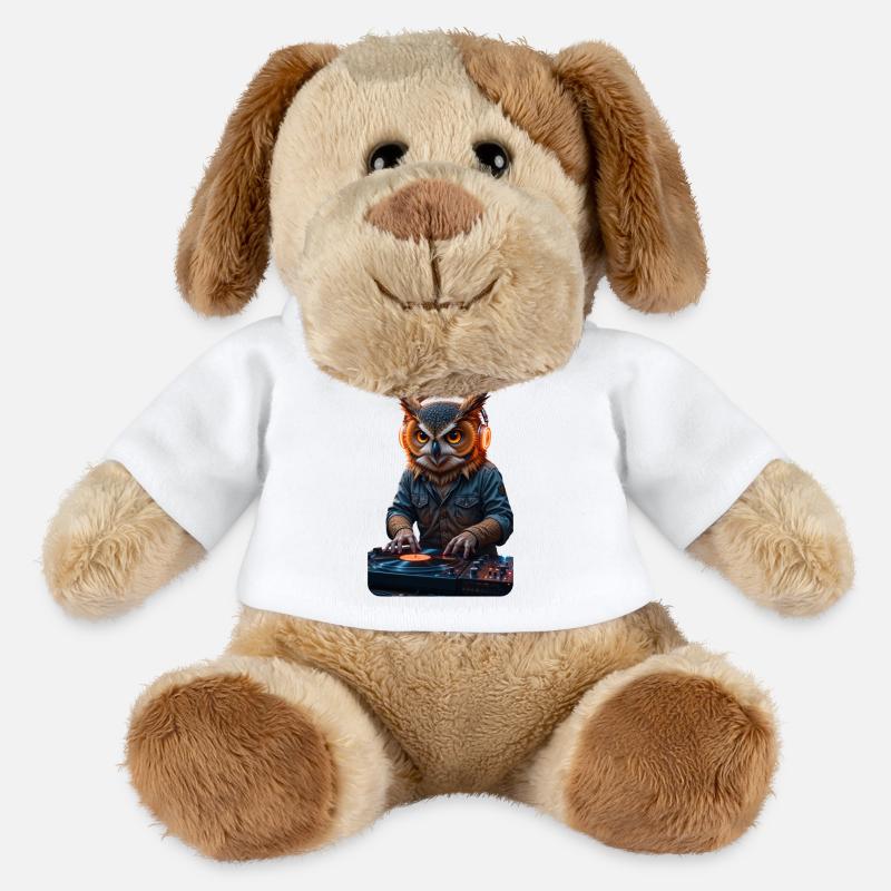 DJ Eule - MiniFeet® Hund Helge - Weiß