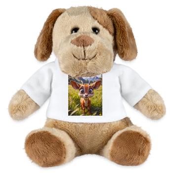 animaux africains super mignons – Antilope - Chien en peluche Helge MiniFeet® - blanc - Devant