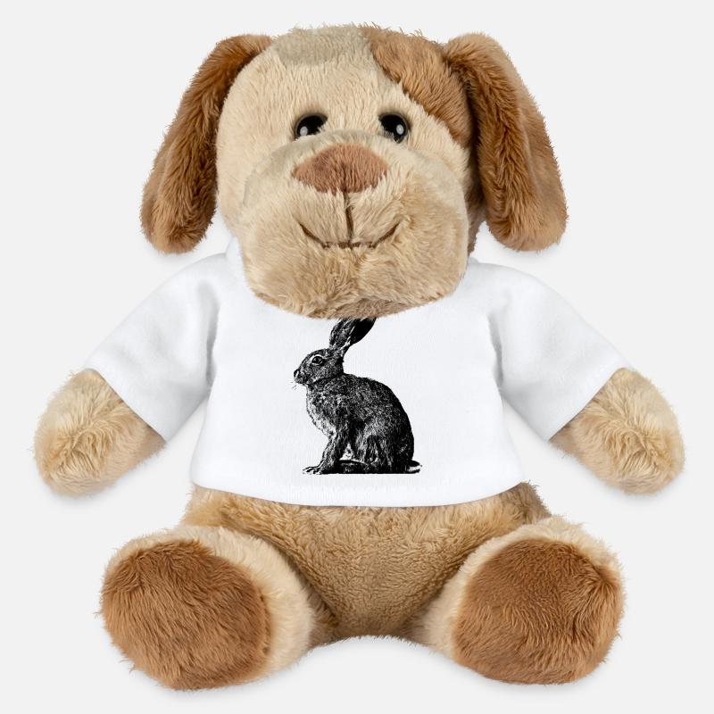Rabbit / brown hare / Easter bunny ? - MiniFeet® Dog Helge - white