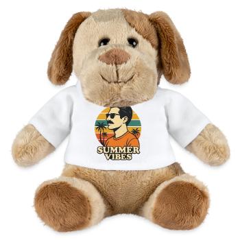 Sommer Vibes Retro Design - MiniFeet® Hund Helge - Weiß - Vorne