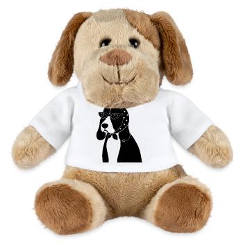 Beagle mit Stil - MiniFeet® Hund Helge - Weiß - Vorne