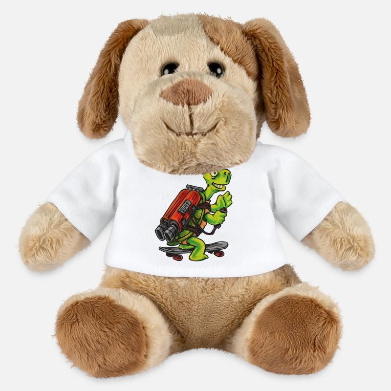 Jet pack - Chien en peluche Helge MiniFeet® - blanc