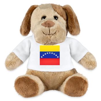 Venezuela-Flaggenbogen-Sterne - MiniFeet® Hund Helge - Weiß - Vorne