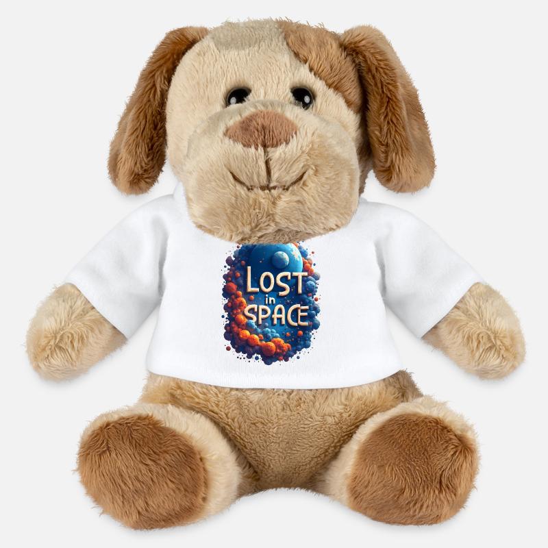 Perdu dans l’espace - Chien en peluche Helge MiniFeet® - blanc