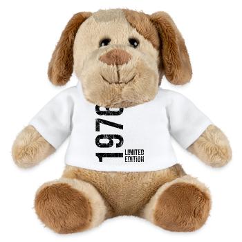1976 Birthday 50 Decoration Funny 50 Birthday - MiniFeet® Dog Helge - white - Front