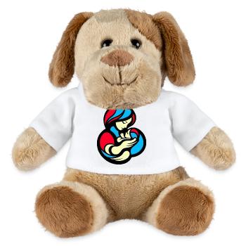 Mother and Child Color Block Style - MiniFeet® Dog Helge - white - Front