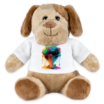 Globus - Erde - Weltkugel - MiniFeet® Hund Helge - Weiß - Vorne