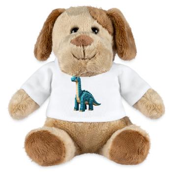 Pixel Brontosaurus - MiniFeet® Hund Helge - Weiß - Vorne