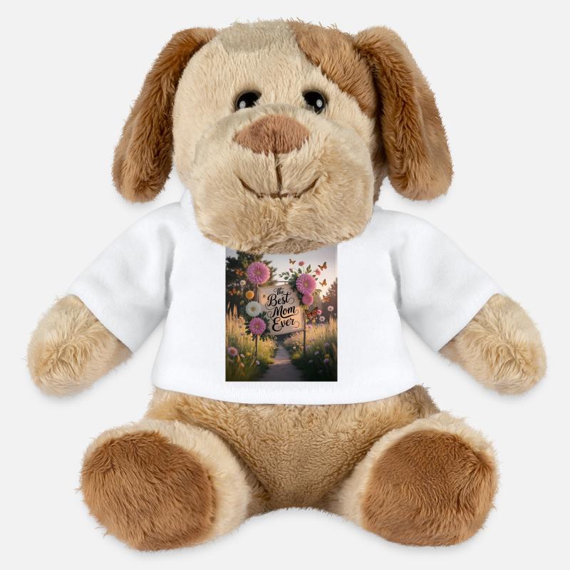 Beste Mama Ever Gartenzauber - MiniFeet® Hund Helge - Weiß
