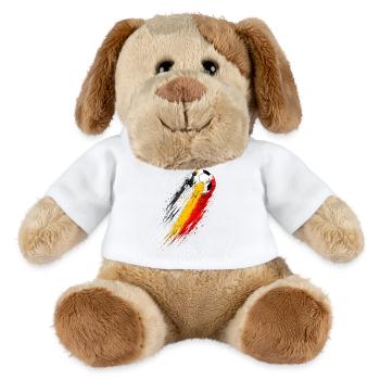 Fußball Belgien Trikolore Drag - MiniFeet® Hund Helge - Weiß - Vorne