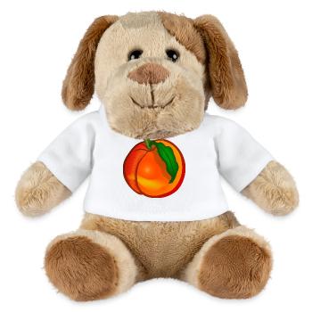 peach pfirsich veggie gemuese fruits2 - MiniFeet® Hund Helge - Weiß - Vorne