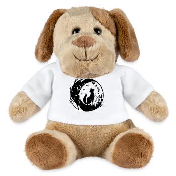 Style de tatouage assez mignon Renard dans la Lune - Chien en peluche Helge MiniFeet® - blanc - Devant