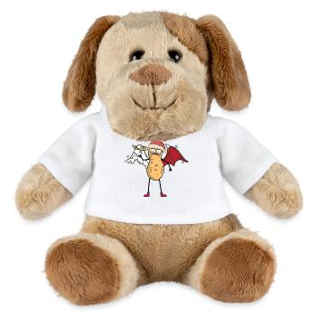 St. Nicholas peanut heavenly devilish xmas Santa - MiniFeet® Dog Helge - white - Front