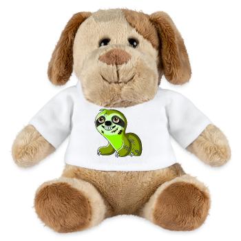 Drôle Halloween paresseux zombie dessin animé - Chien en peluche Helge MiniFeet® - blanc - Devant