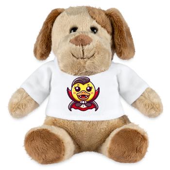 Halloween Canard Vampire Drôle Effrayant Mignon - Chien en peluche Helge MiniFeet® - blanc - Devant