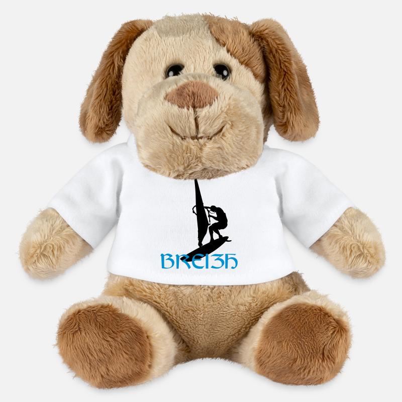 Windsurfen / Windsurfer / Windsurf / Windsurfing - MiniFeet® Hund Helge - Weiß