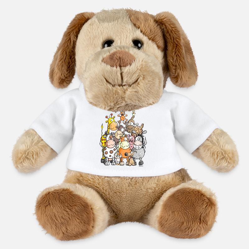 Tas géant de l'animal - Chien en peluche Helge MiniFeet® - blanc