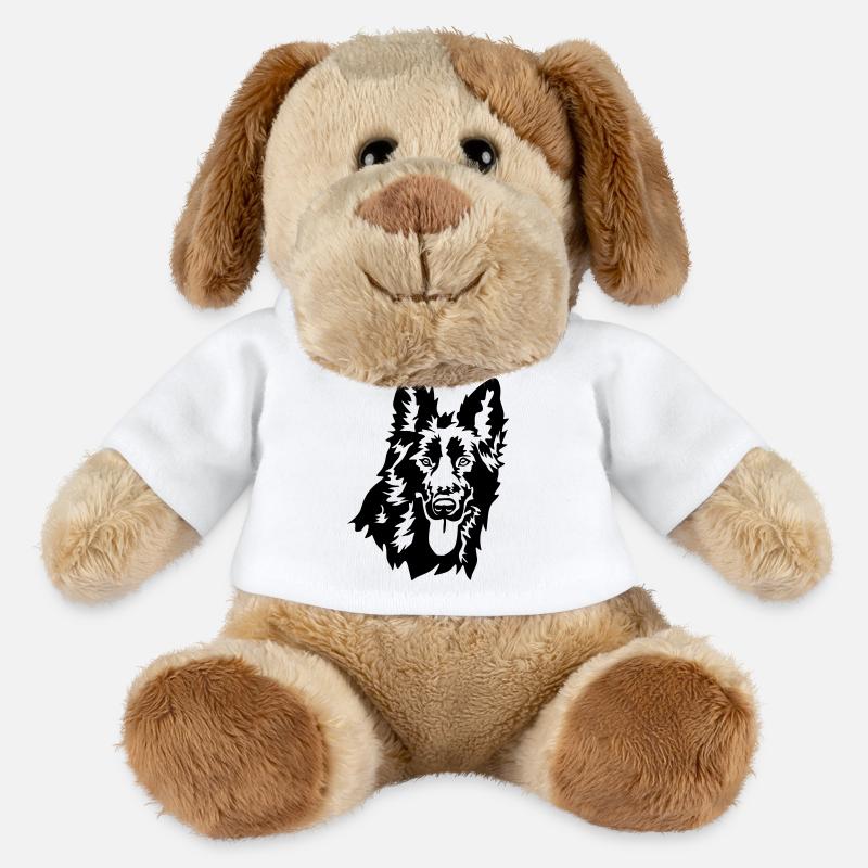 German shepherd head - MiniFeet® Dog Helge - white