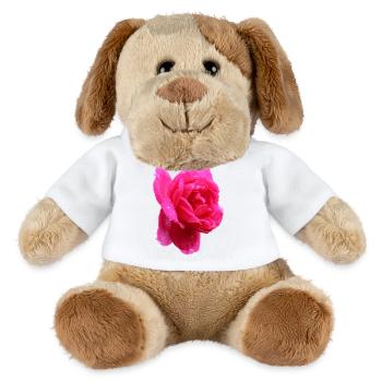 Rose - Chien en peluche Helge MiniFeet® - blanc - Devant