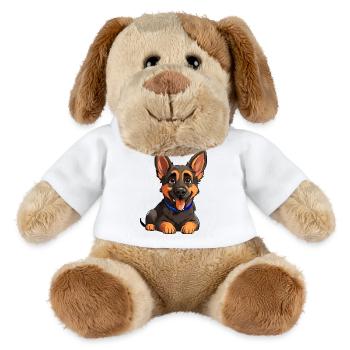 german shepard - german shepherd dog - MiniFeet® Dog Helge - white - Front