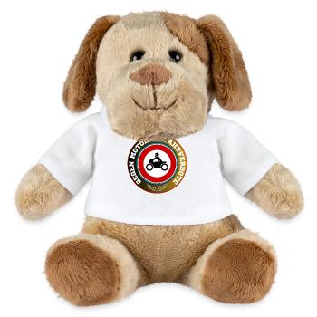 Against motorcycle driving bans - MiniFeet® Dog Helge - white - Front