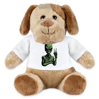 Alien Peace Sign - MiniFeet® Hund Helge - Weiß - Vorne