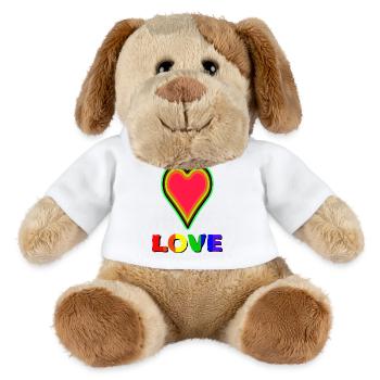 From love comes even more love - MiniFeet® Dog Helge - white - Front