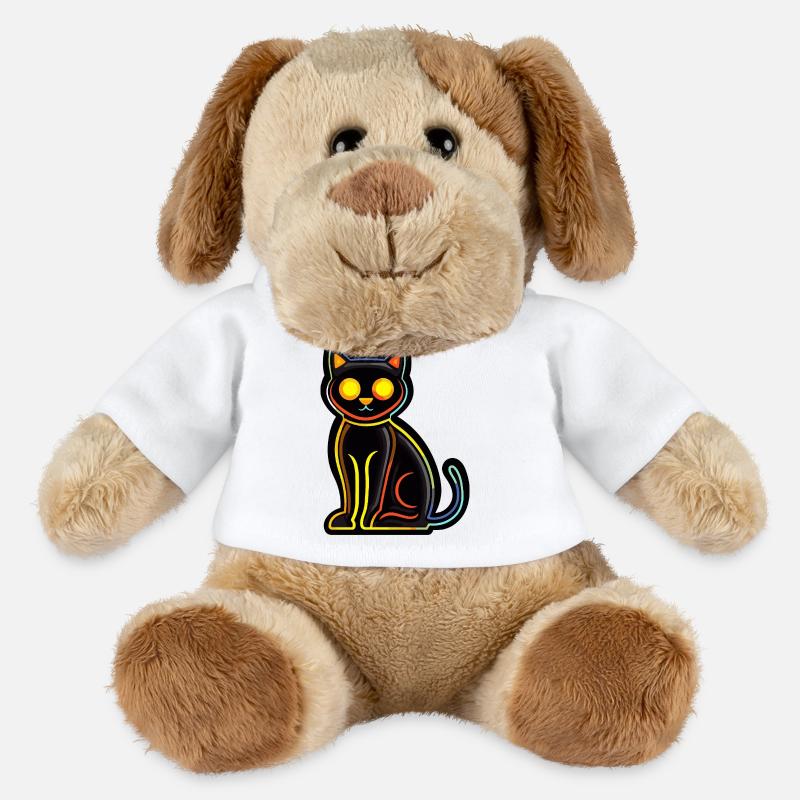 Katze Halloween Comic Kater - MiniFeet® Hund Helge - Weiß