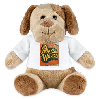 Wanksy était là Graffiti - Chien en peluche Helge MiniFeet® - blanc - Devant