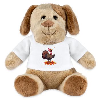 Thanksgiving Lustiger Thanksgiving Truthahn - MiniFeet® Hund Helge - Weiß - Vorne