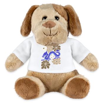 Blumenblauer Drache - MiniFeet® Hund Helge - Weiß - Vorne