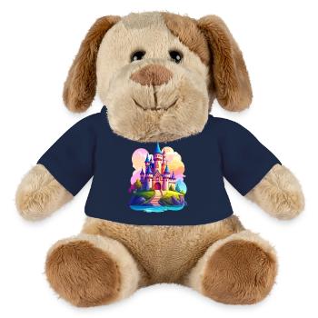 Colorful castle - MiniFeet® Dog Helge - french navy - Front