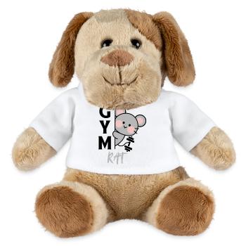 Souris Kawaii Coin - Chien en peluche Helge MiniFeet® - blanc - Devant