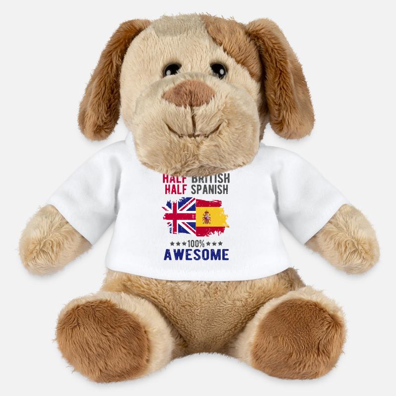Half British Half Spaniard - MiniFeet® Dog Helge - white