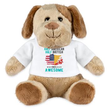 Halb Amerikaner Halb Brite - MiniFeet® Hund Helge - Weiß - Vorne