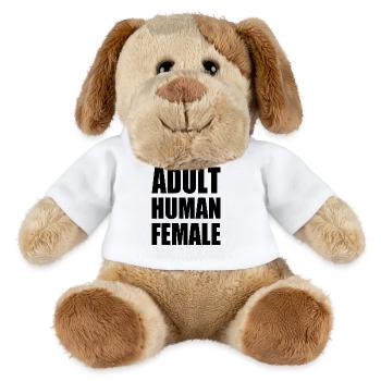 adult human female - Chien en peluche Helge MiniFeet® - blanc - Devant