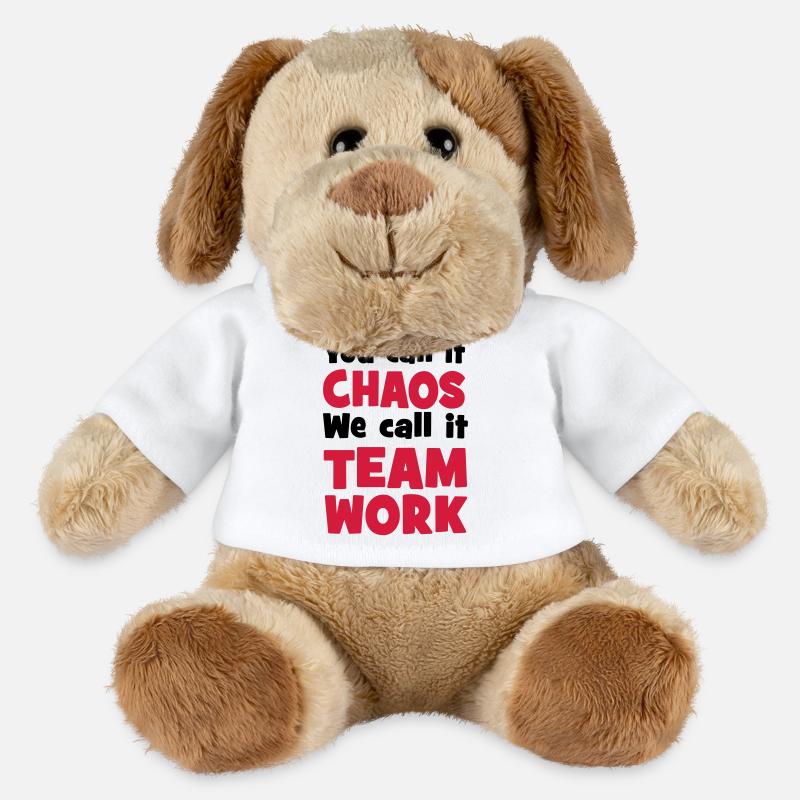 Travail d’équipe - Chien en peluche Helge MiniFeet® - blanc