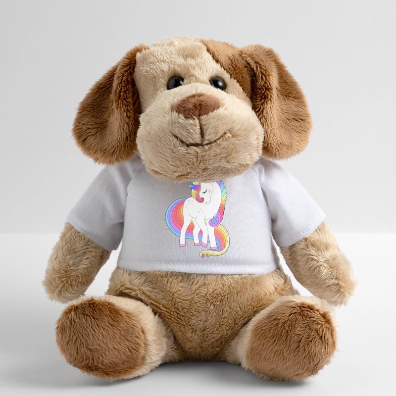 Verzaubertes Regenbogenmähnen-Einhorn MiniFeet® Hund Helge